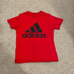 Adidas Size Small Red Short Sleeve Tee